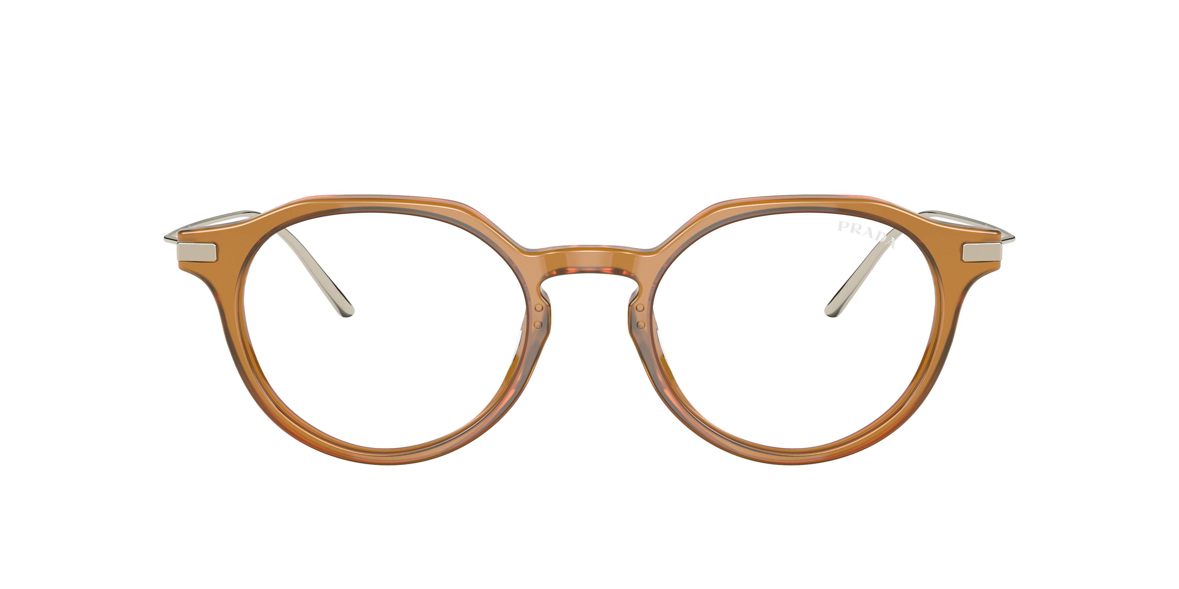Prada PR 12YS XL (51 - 20) with Transparent lenses and Tortoise