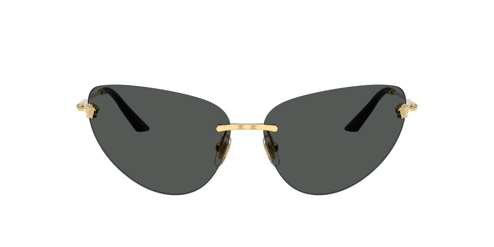 Versace VE2281 XXL (64 - 13) with Grey lenses and Gold frame 