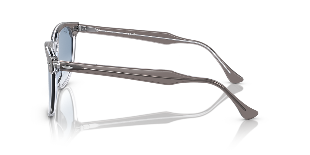 RAY-BAN RB2398 Eagle Eye Grey On Transparent - Unisex Sunglasses, Blue Lens