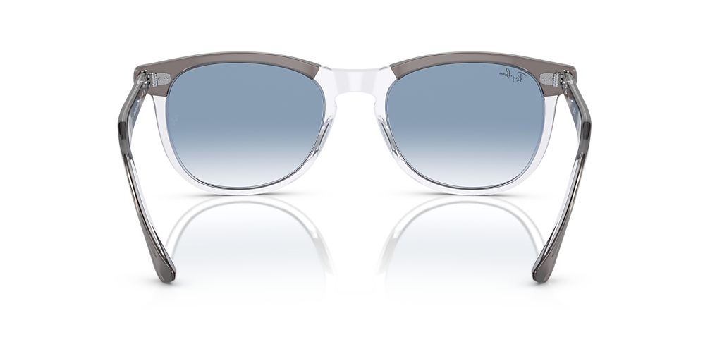 RAY-BAN RB2398 Eagle Eye Grey On Transparent - Unisex Sunglasses, Blue Lens