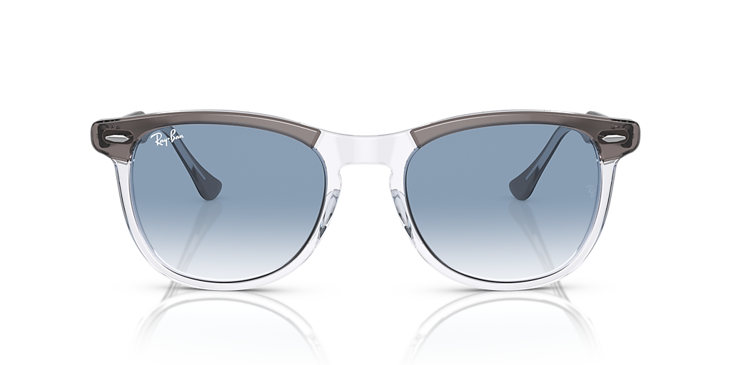 RAY-BAN RB2398 Eagle Eye Grey On Transparent - Unisex Sunglasses, Blue Lens