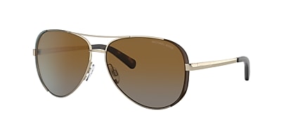 Michael Kors MK5004 Chelsea 59 Brown Gradient Polarized & Gold 