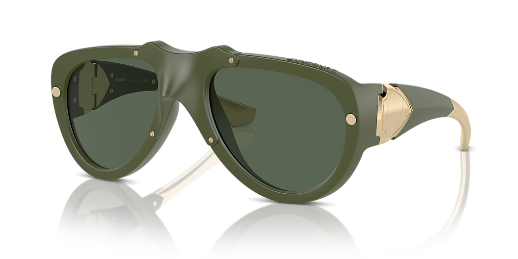 Burberry BE4433U XXL (57 20) with Green lenses and Green frame