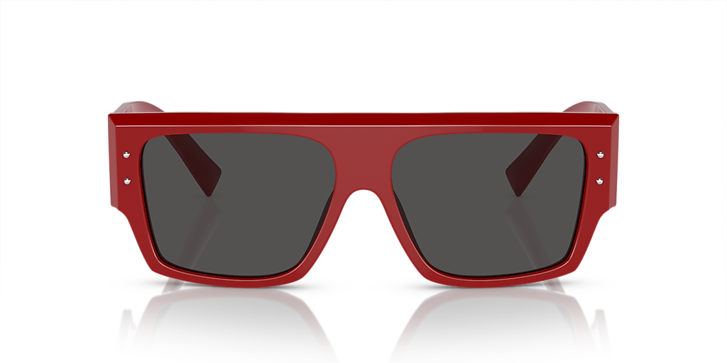DOLCE&GABBANA DG4459 Red - Women Luxury Sunglasses, Dark Grey Lens