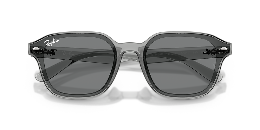 【新品】レイバン RB4458D 645087 65サイズ クリアグレー RB4458D Sunglasses in Transparent Grey and Dark Grey - RB4458D