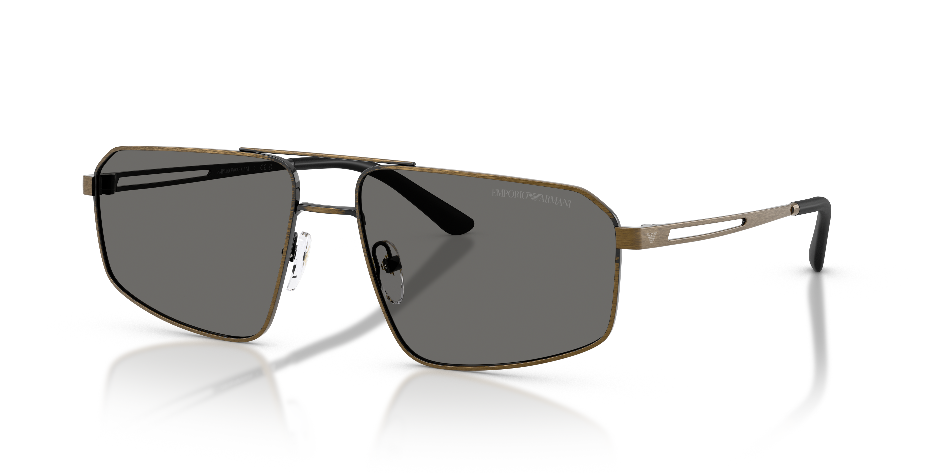 Emporio Armani EA2173 XL (59 - 16) with Grey lenses and Gold frame