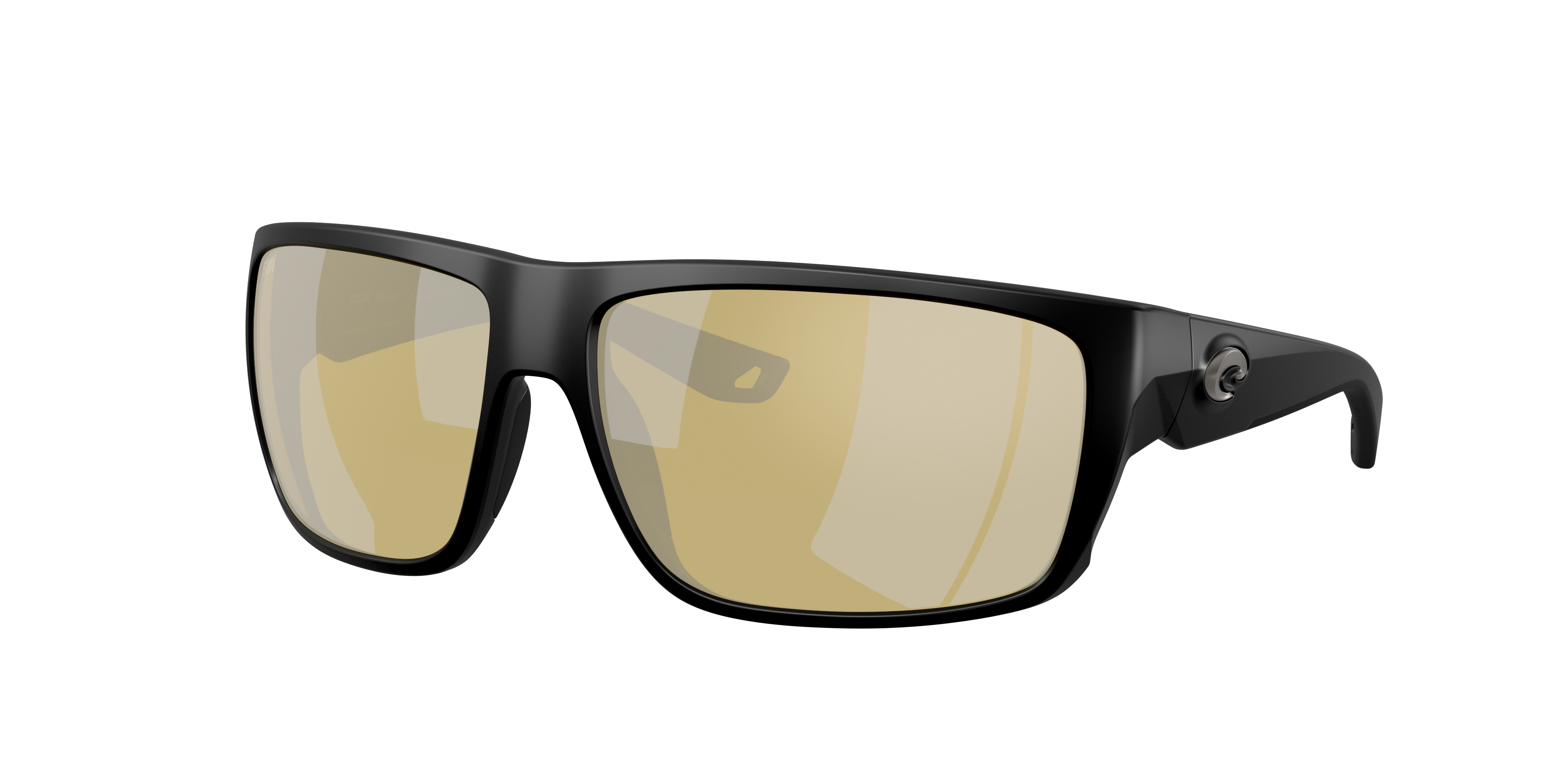 Costa Man Sunglass 6s9129 Fly Line In Sunrise Silver Mirror