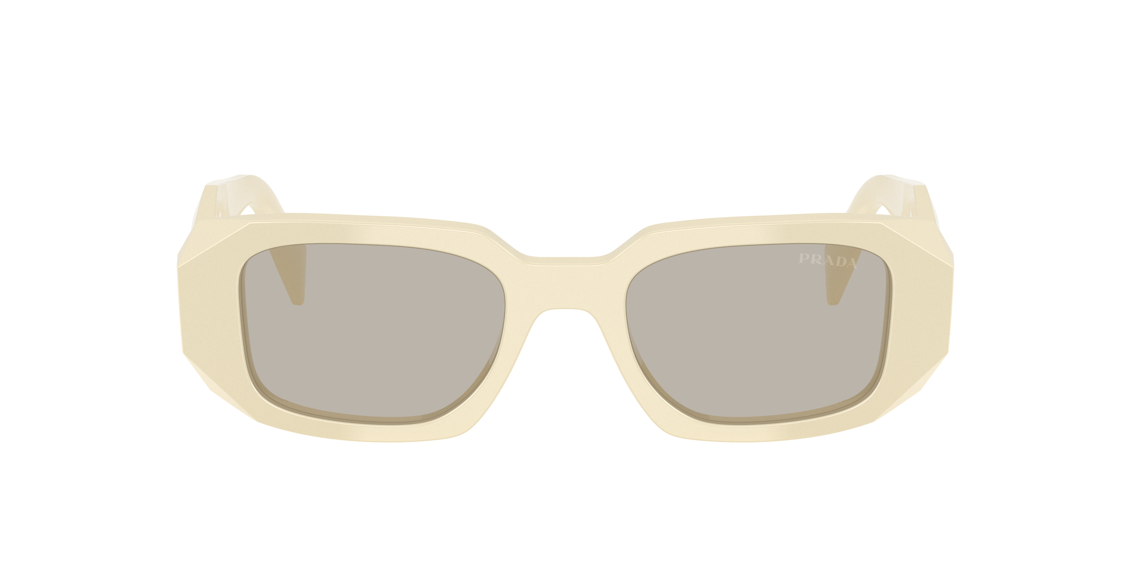 Prada PR 17WSF S (51 - 20) with Brown lenses and White frame