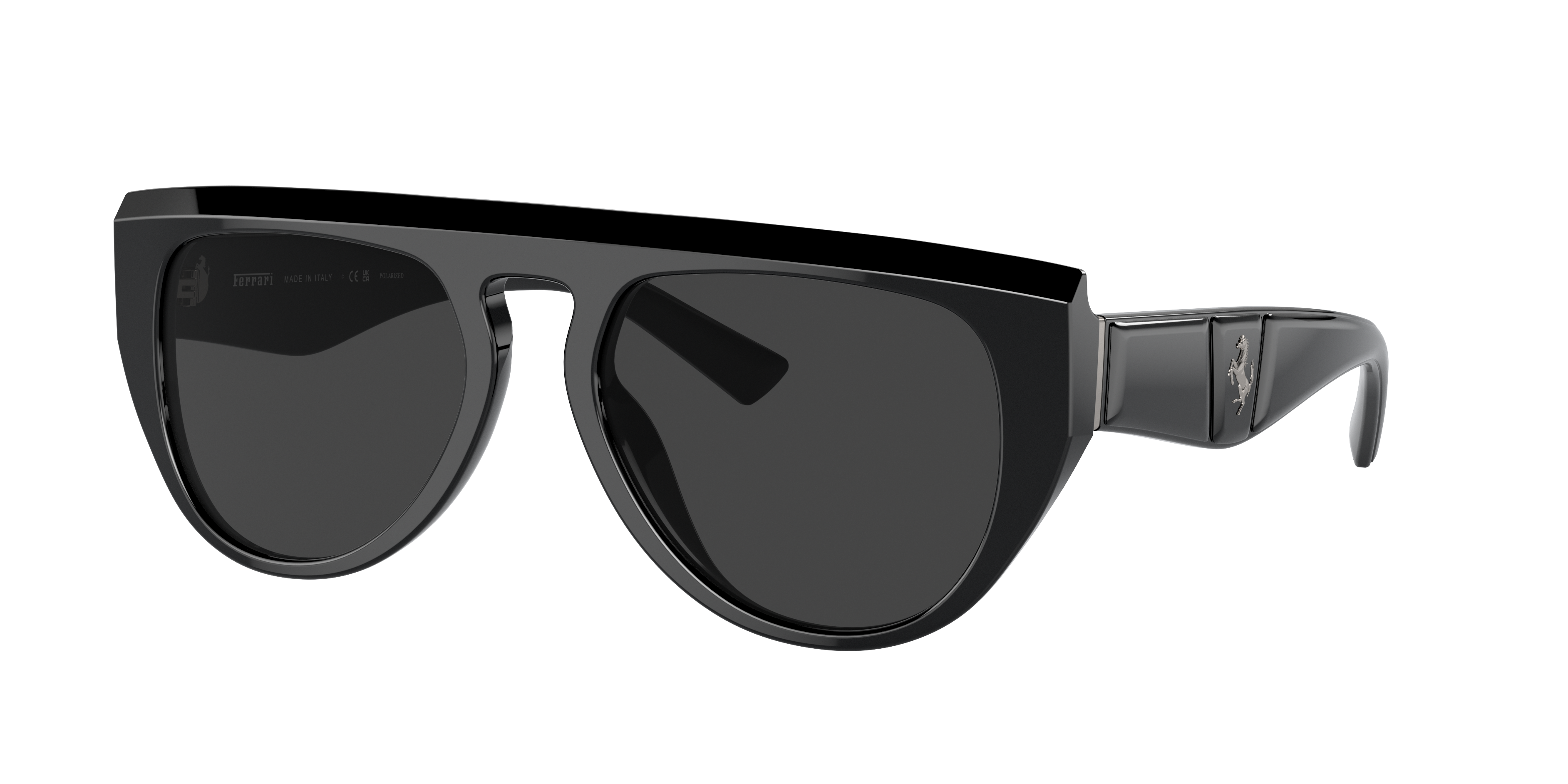 Ferrari Unisex Sunglass FH2005U -  Frame color: Black, Lens color: Polarized Black