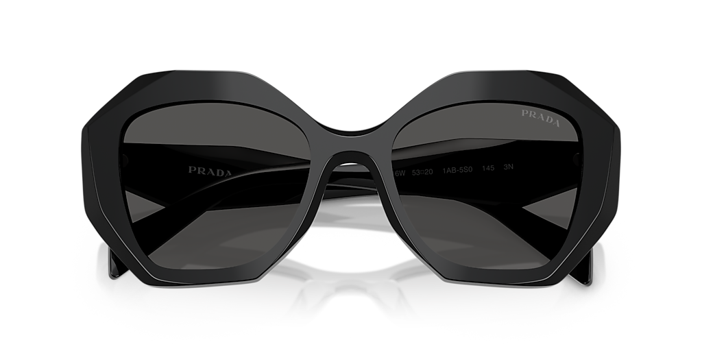 Prada PR 16WS M (53 - 20) with Grey lenses and Black frame