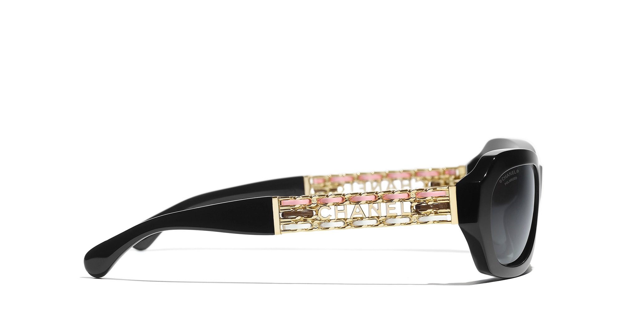 CHANEL シャネル ロゴ レクタングル サングラス CH5537Q Chanel Rectangle Sunglasses CH5537Q L (59 - 17) with Grey