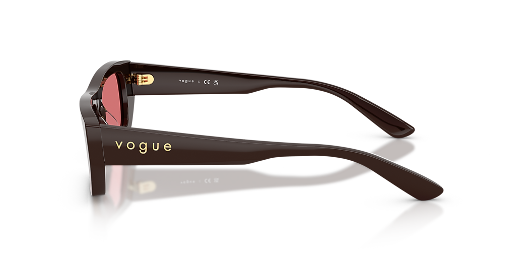 Vogue Eyewear VO5657SU M (53 - 16) with Red lenses and Brown  display picture 3