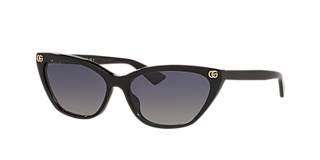 【極美品】GUCCI GG0381SN 007 Gucci GG0381SN M (57 - 18) with Black lenses and Black frame