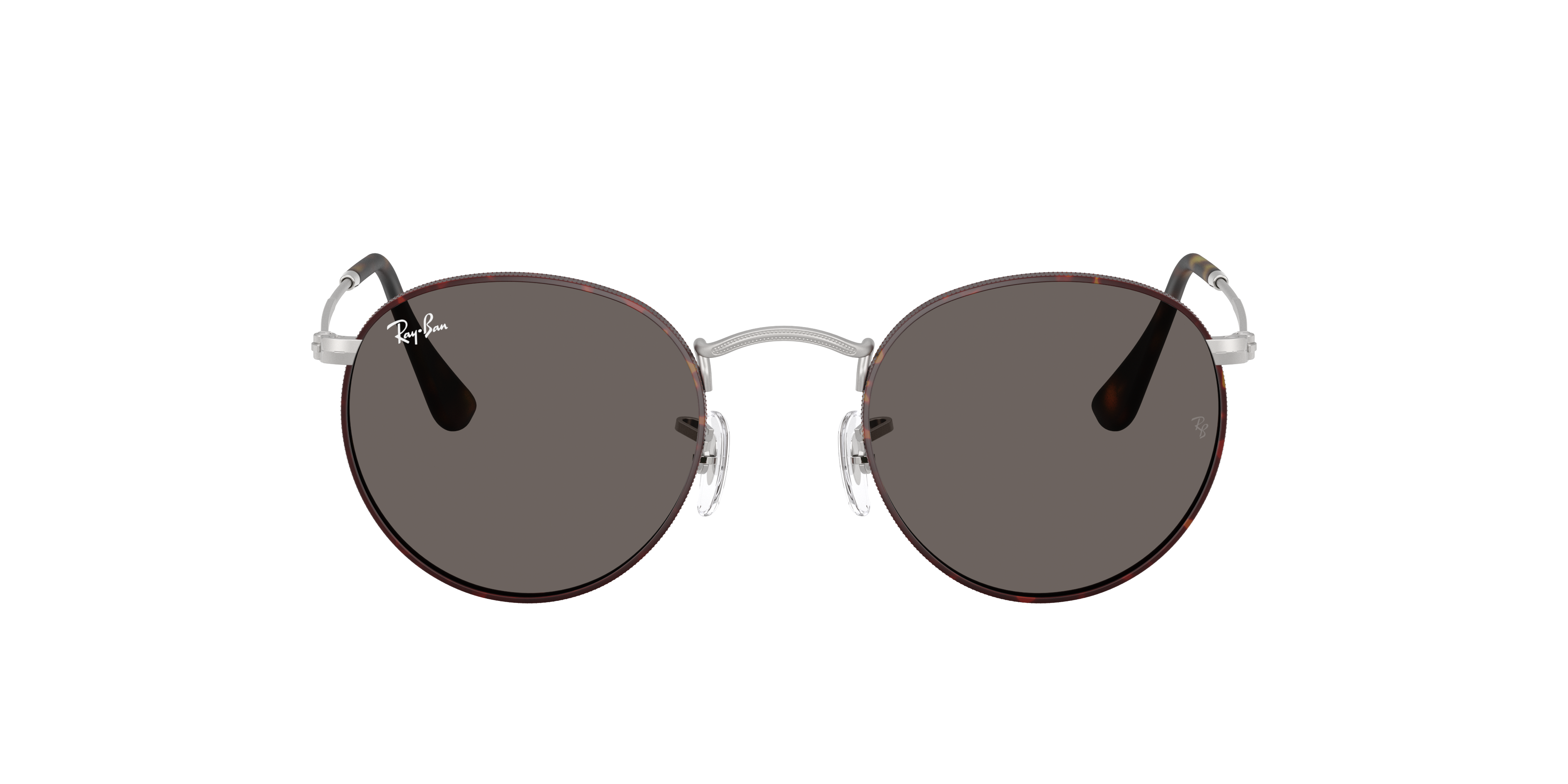 Ray-Ban Round Metal L (53 - 21) with Grey lenses and Tortoise