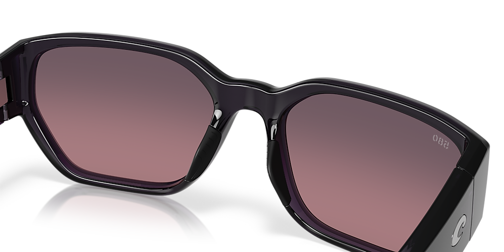COSTA 6S9125 Clemente Translucent Pink Sands - Unisex Sunglasses, Rose Gradient Lens