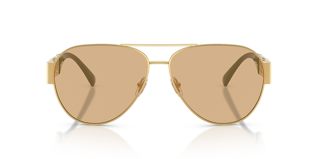 Versace VE2289 XL (61 - 13) with Yellow lenses and Gold frame