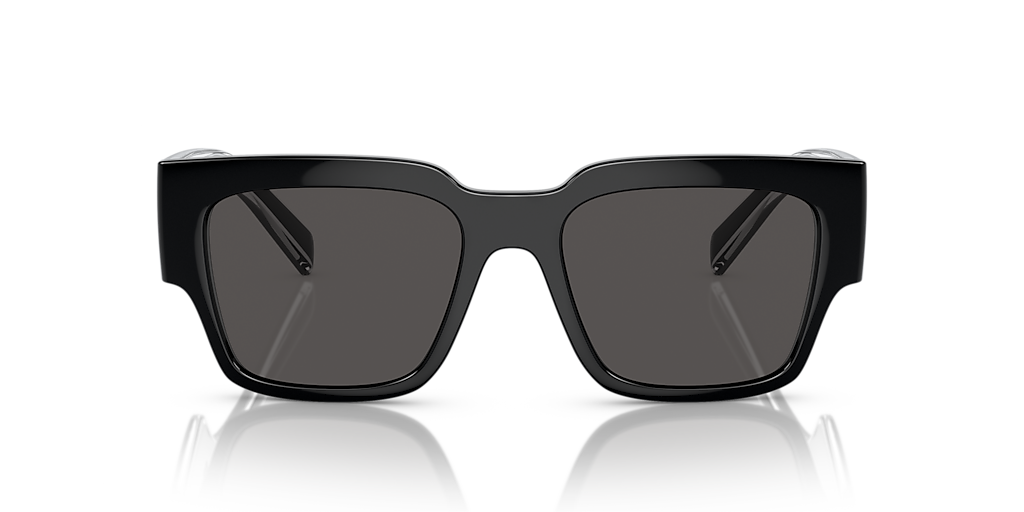 DOLCE&GABBANA DG6184 Black - Men Luxury Sunglasses, Dark Grey Lens