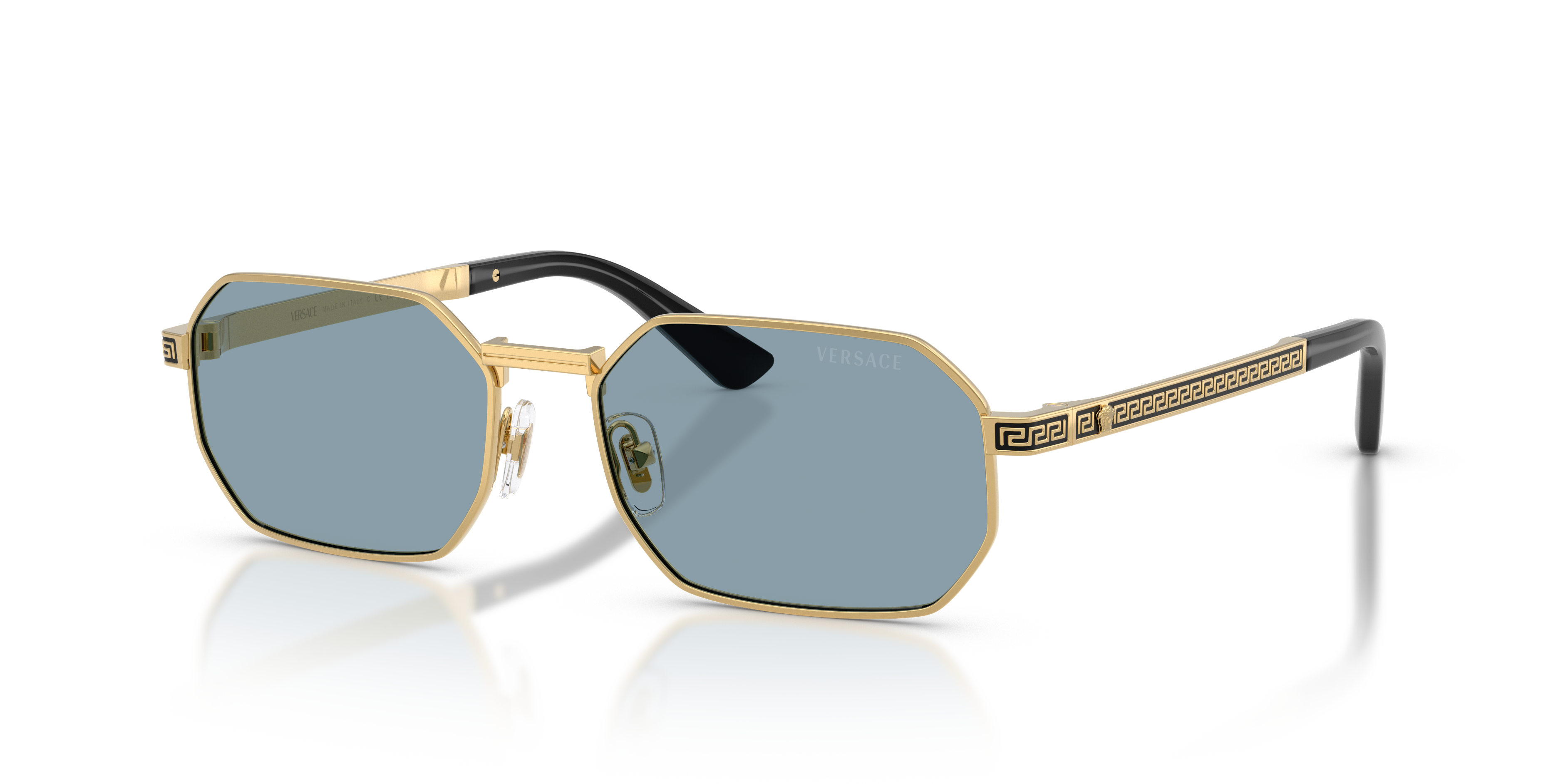 Versace VE2297 M (54 - 16) with Blue lenses and Gold frame