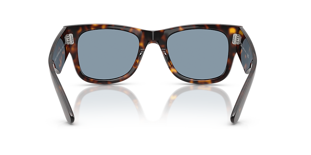 RAY-BAN RB0840S Mega Wayfarer Summer Capsule Havana - Sunglasses, Blue Lens
