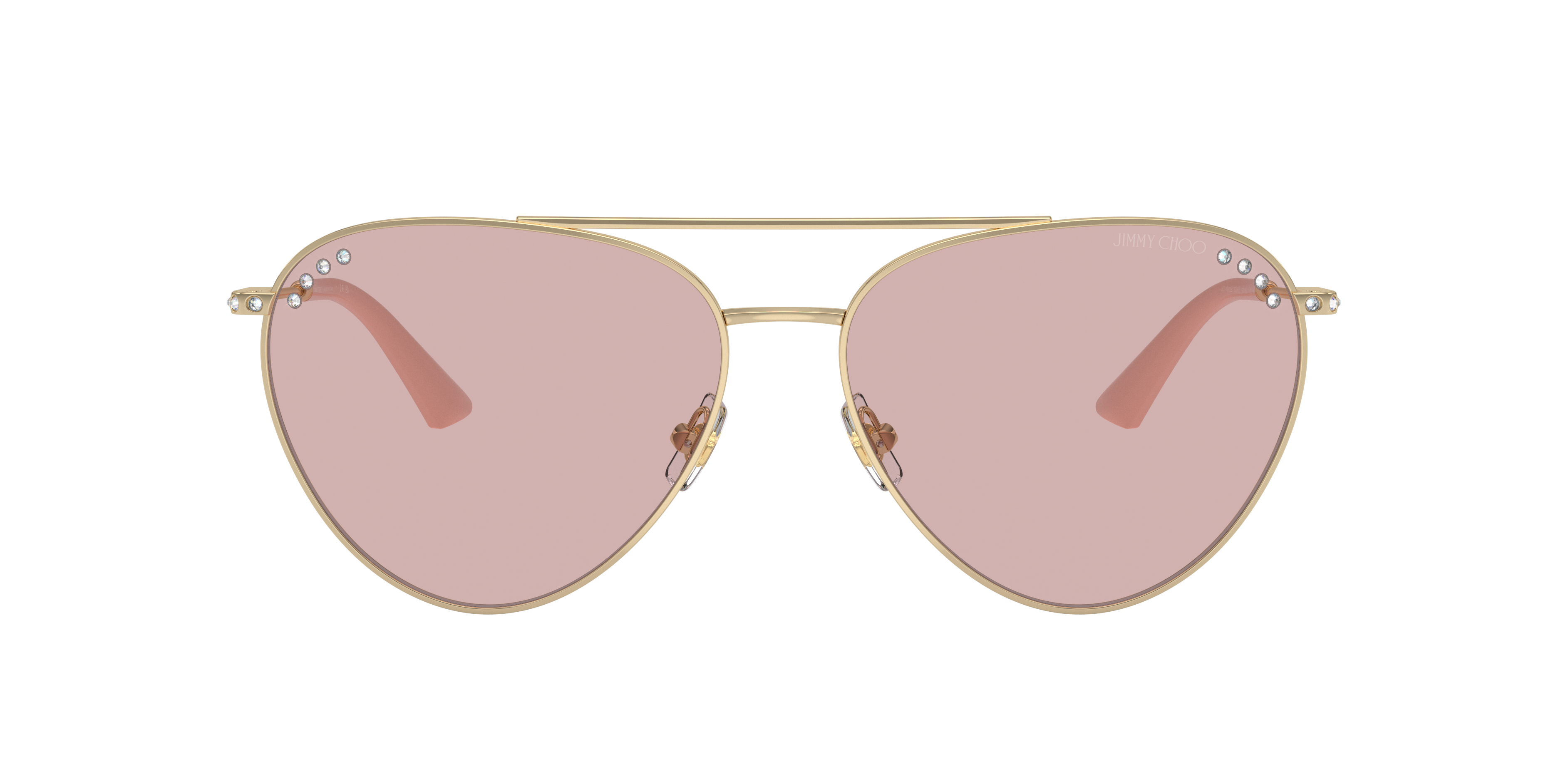 Jimmy Choo JC4002B XL (60 - 15) with Pink lenses and Gold