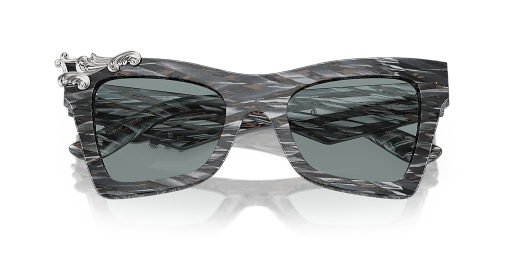 D＆G Silver frame sunglasses Dolce & Gabbana Light Grey Mirror Silver Rectangular Men's
