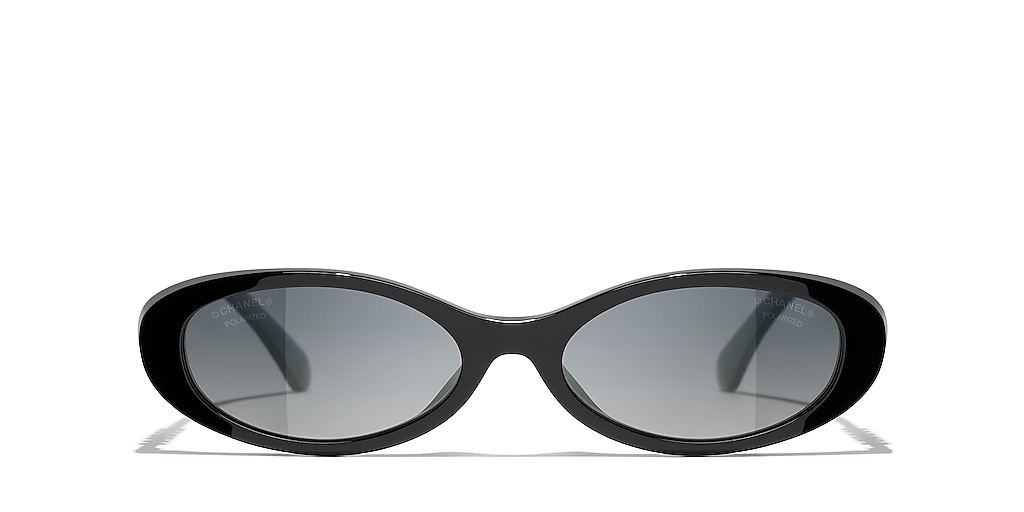Chanel Oval Sunglasses CH5565 CH5565 L (54 - 17) met Grijs