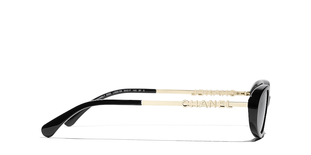 Chanel Oval Sunglasses CH5565 CH5565 L (54 - 17) met Grijs