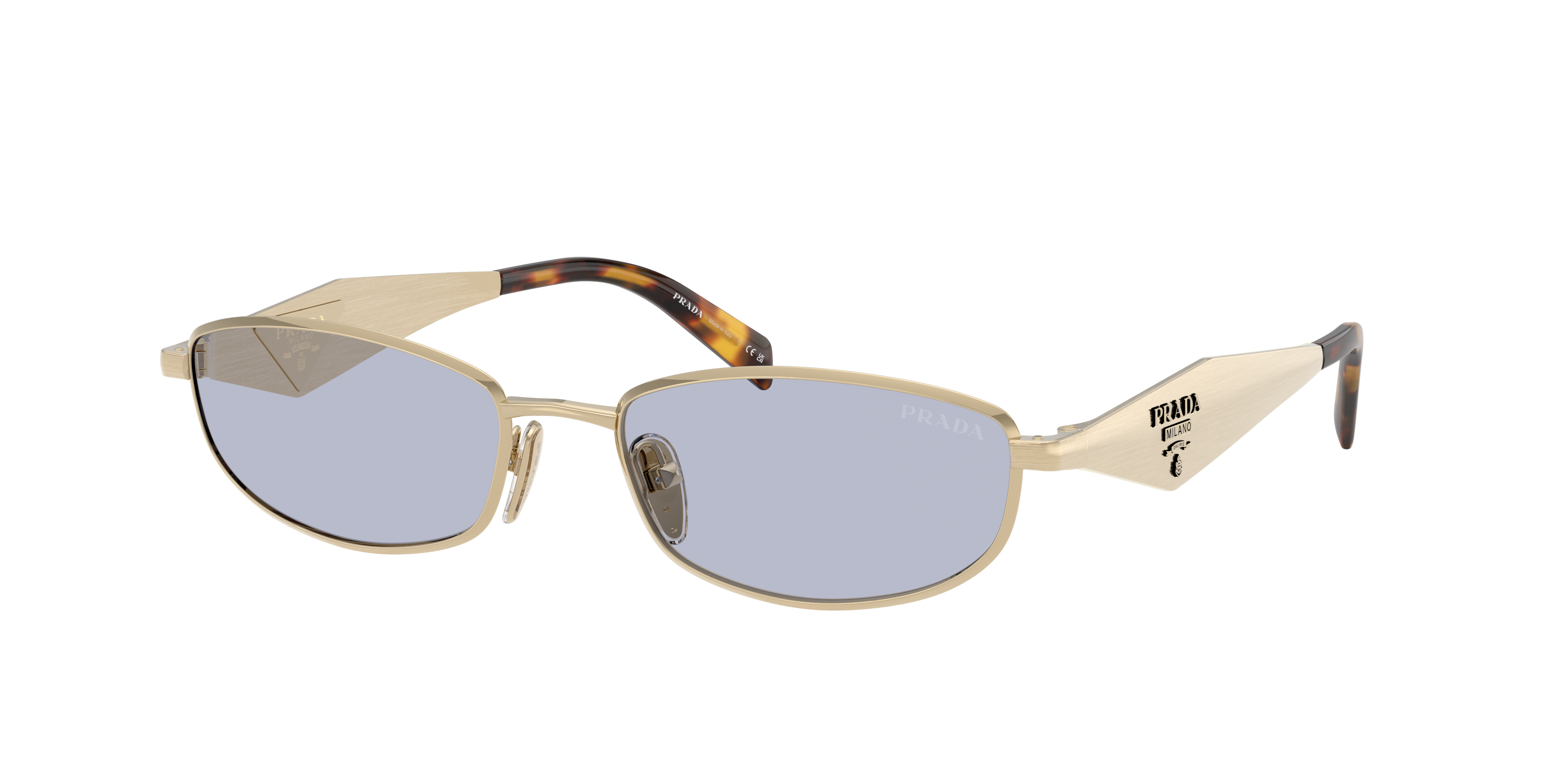 Prada Woman Sunglass PR D51S -  Frame color: Pale Gold, Lens color: Ultravioletto