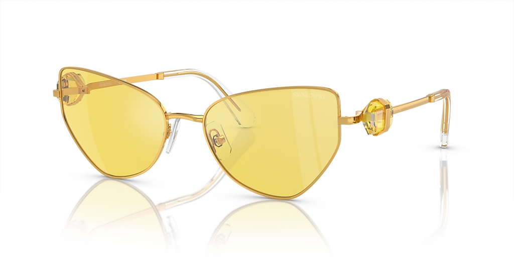 Swarovski SK7003 M (57 - 18) with Yellow lenses and Gold frame