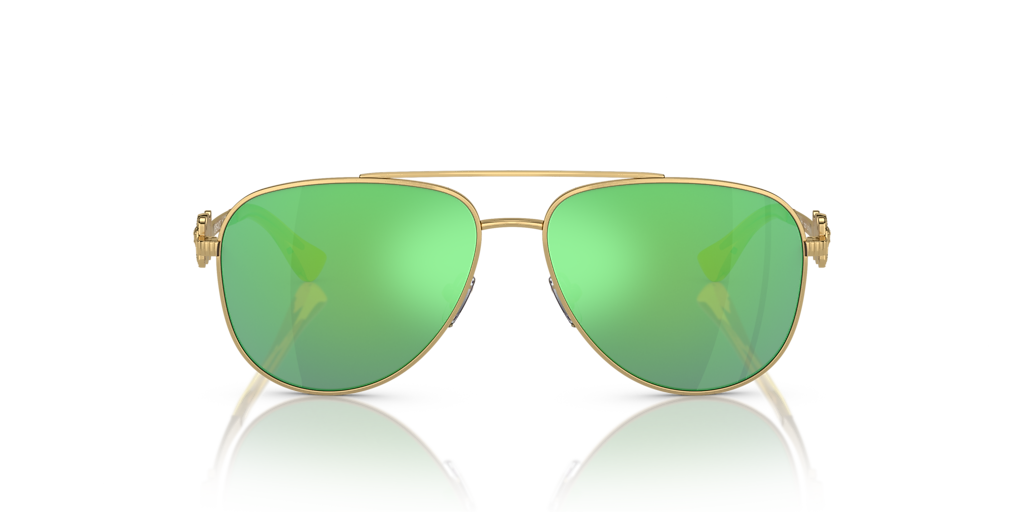 Versace VK2002 Kids L (52 - 13) with Green lenses and Gold frame