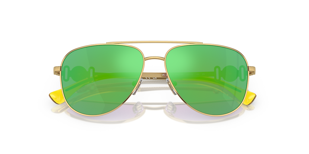 Versace VK2002 Kids L (52 - 13) with Green lenses and Gold frame