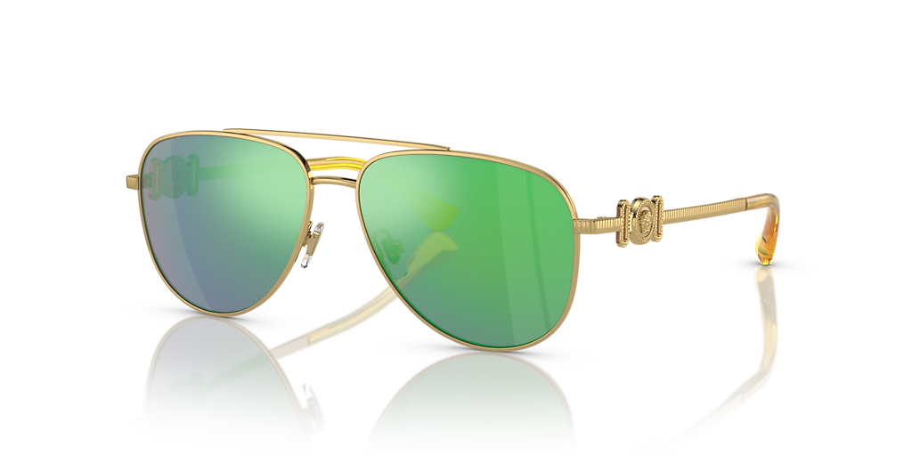Versace VK2002 Kids L (52 - 13) with Green lenses and Gold frame