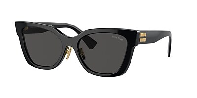 Miu Miu MU 02ZS 56 Dunkelgrau & Schwarz Sunglasses | Sunglass Hut  
