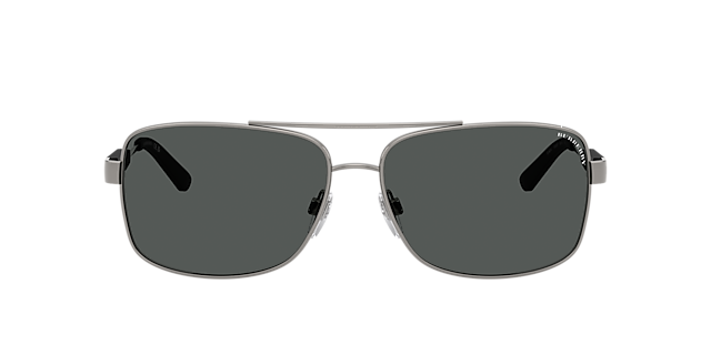 Visit Sunglasses Burberry BE3074 XL (63-15) with Grey lenses and Grey frame