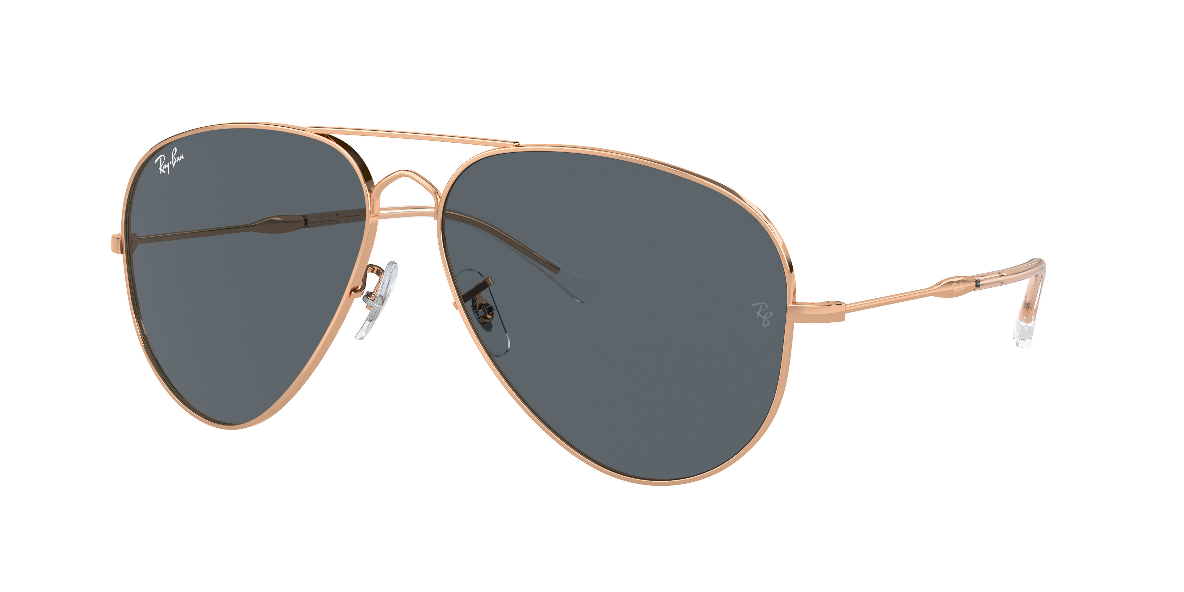 Ray-Ban Old Aviator XXL (62 - 14) with Blue lenses and Pink frame