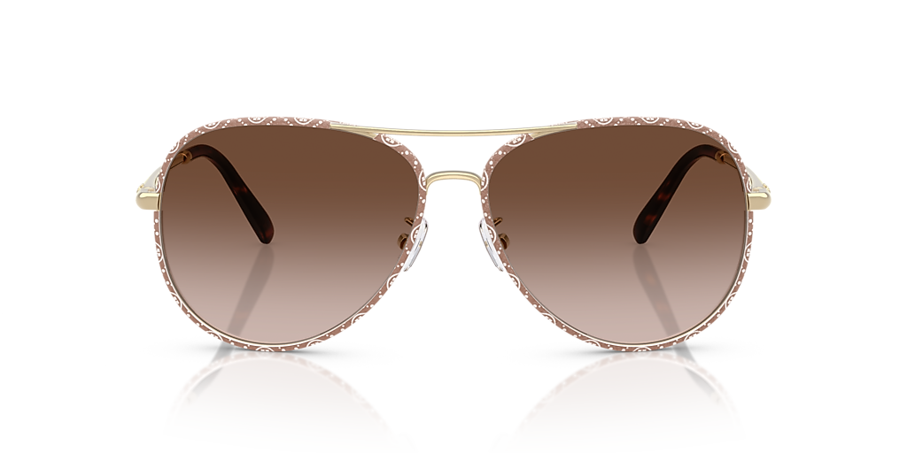 Tory Burch TY6114 XL (60 - 14) with Brown lenses and Gold  display picture 1