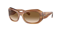 RAY-BAN RB2212 Beate Havana - Unisex Sunglasses, Green Lens