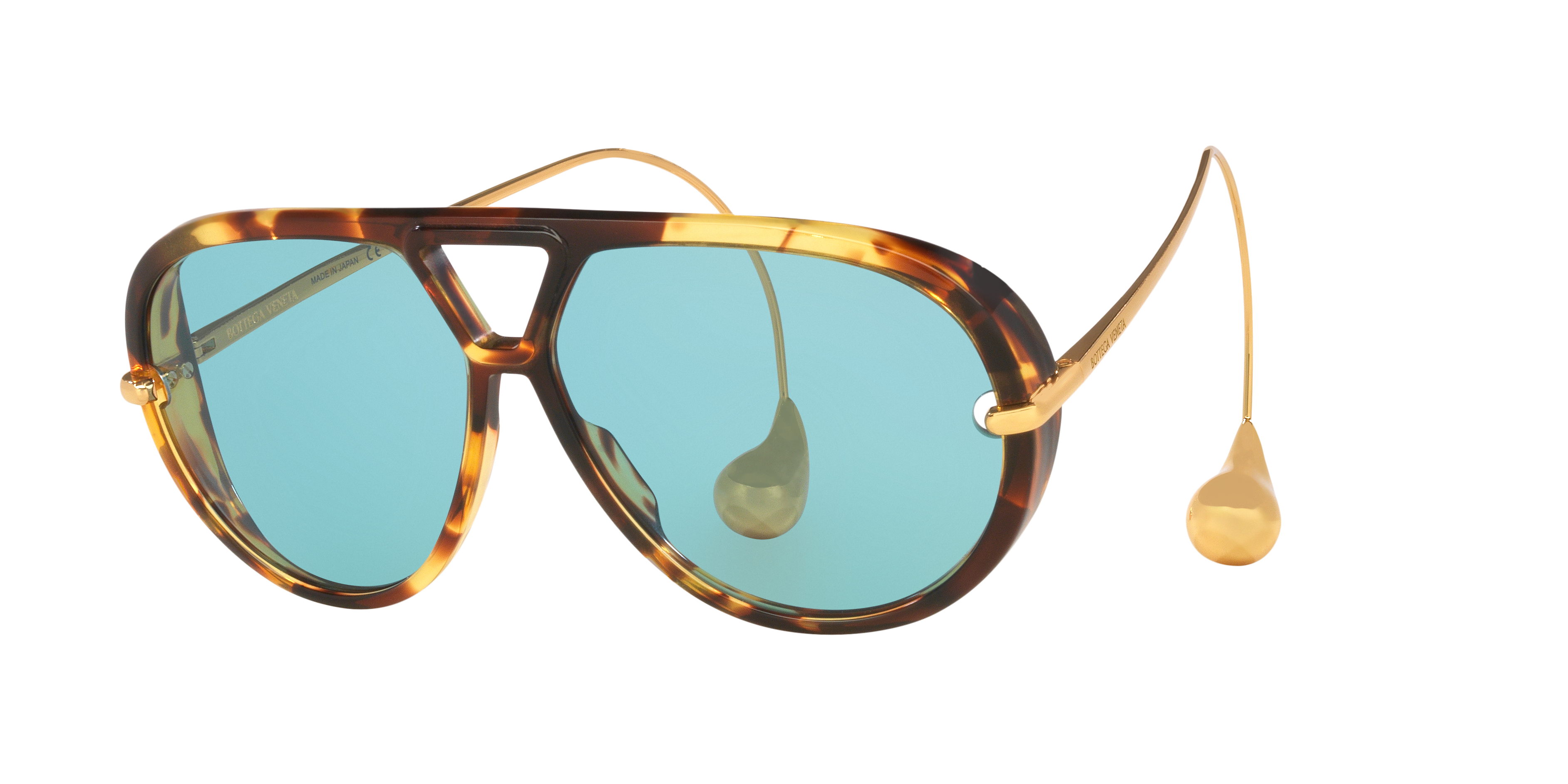 Bottega Veneta BV1273S XXL (63 - 12) with Green lenses and