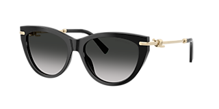 Tiffany & Co. TF4148 M (54 - 17) with Brown lenses and Black frame