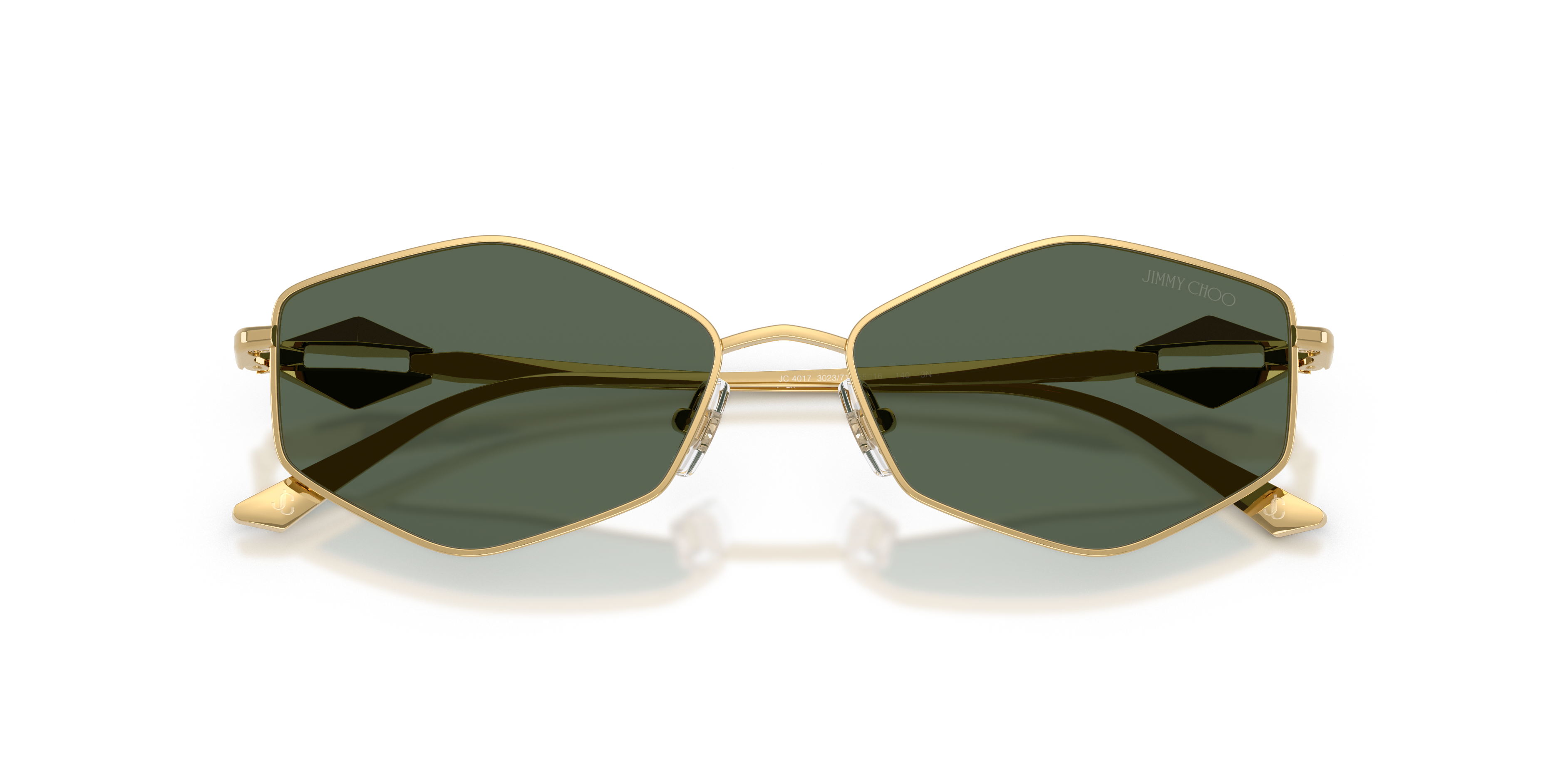 Jimmy Choo JC4017 M (55 - 16) with Green lenses and Gold frame