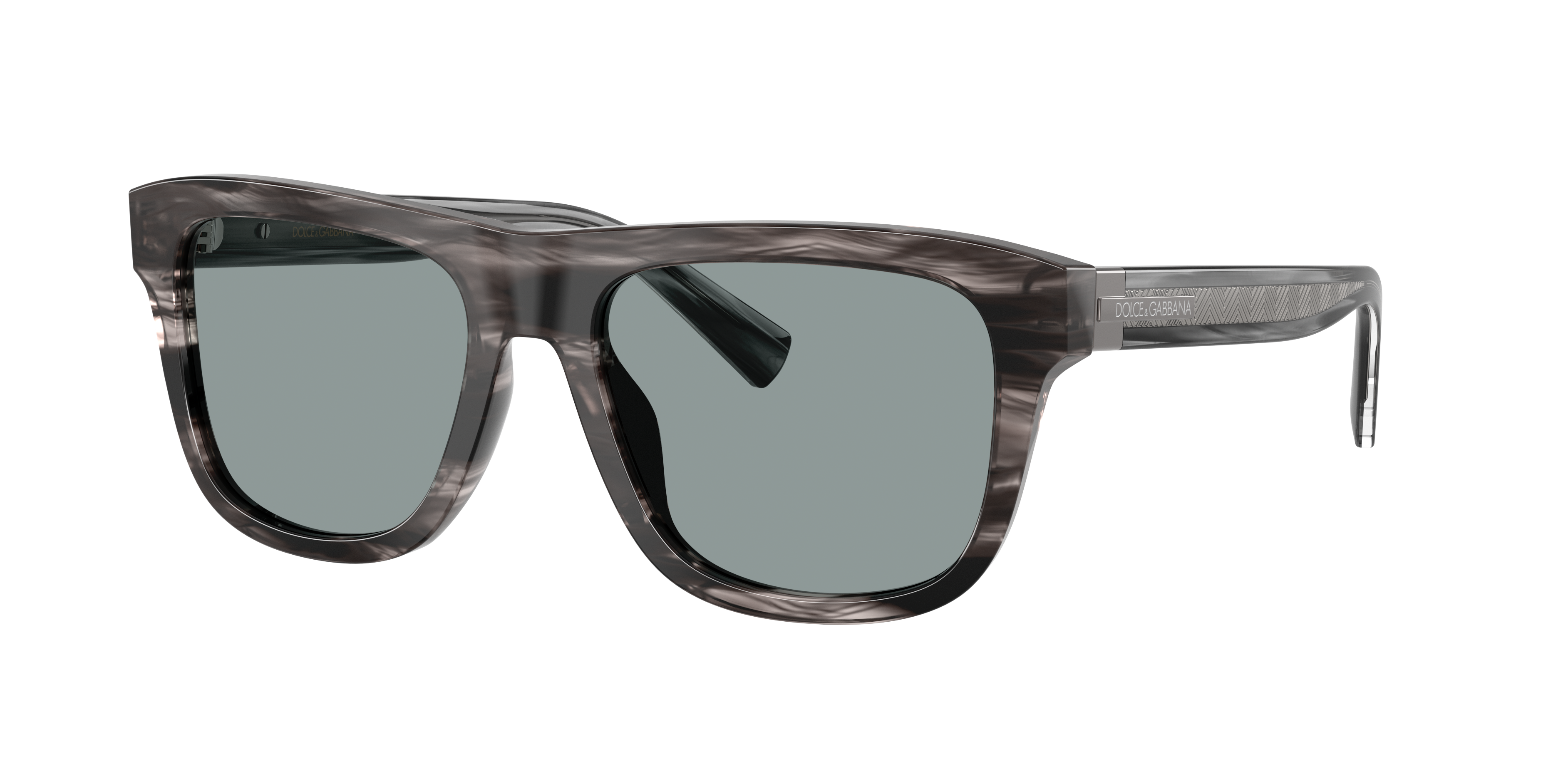 Dolce&Gabbana Man Sunglass DG4545 -  Frame color: Striped Grey, Lens color: Dark Grey