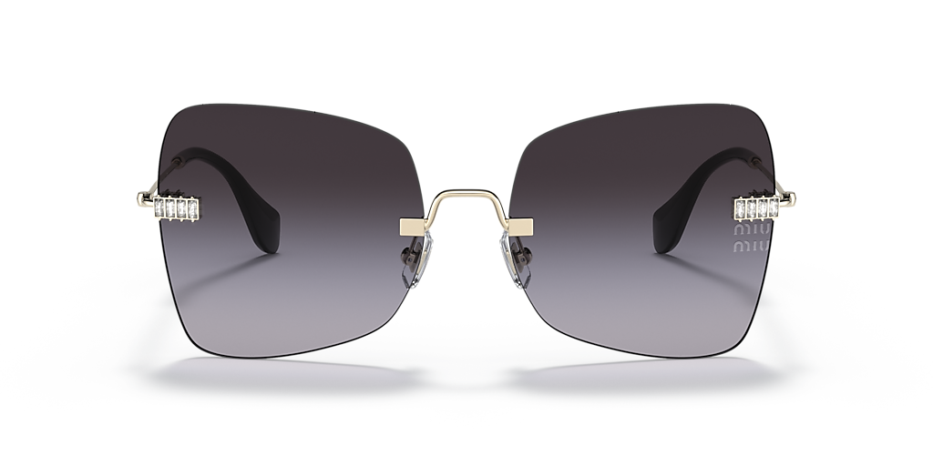 Miu Miu MU 50WS XXL (59 - 18) with Grey lenses and Gold