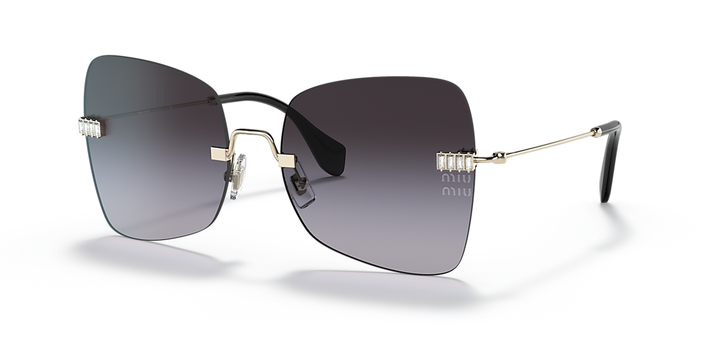 【関税&送料込】Miu Miu Sunglasses Grey Miu Miu MU 50WS XXL (59 - 18) with Grey lenses and Gold