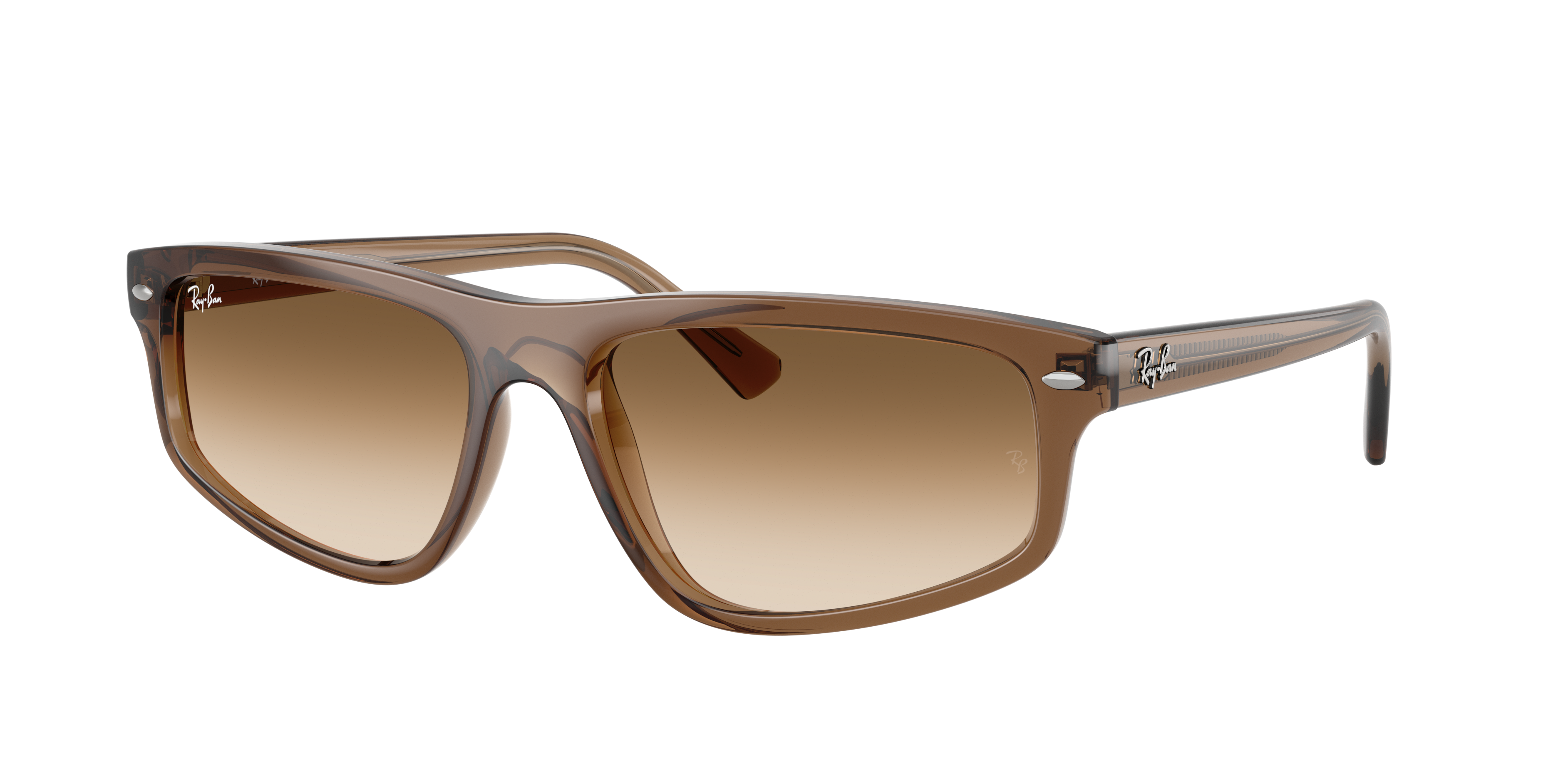 Ray-Ban Unisex Sunglass RB2225 -  Frame color: Transparent Light Brown, Lens color: Clear Gradient Brown