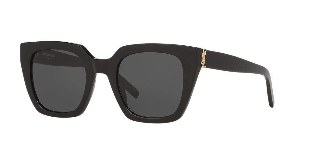 SAINT LAURENT サングラス SLM143F-001 BLACK/BLACK Saint Laurent Slm143f Black Female Cat-Eye Sunglasses