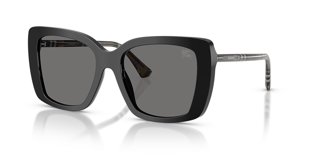Burberry BE4456 M (54 - 18) with Grey lenses and Black frame