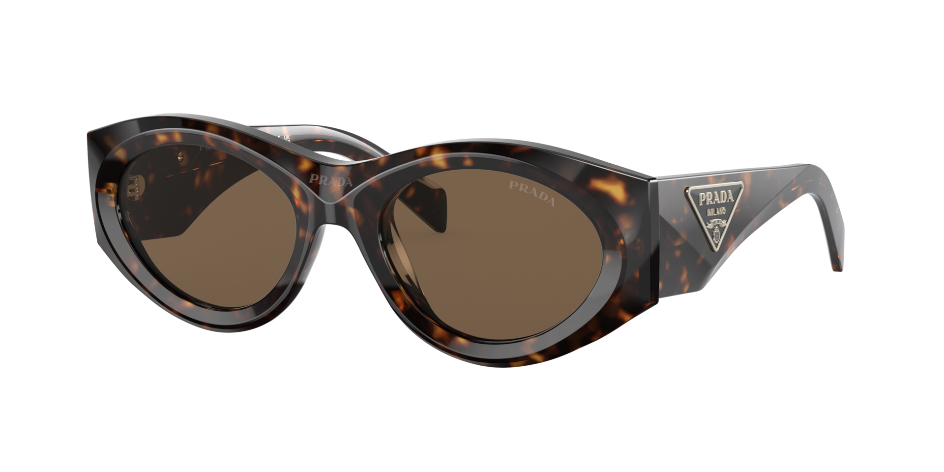Prada Woman Sunglass PR 20ZS - Frame color: Tortoise, Lens color: Dark Brown