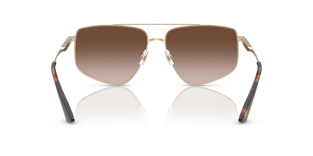 JIMMY CHOO ラウントフレムサンクラス ORIANES 06J827886013661 Jimmy Choo JC4011 XL (58 - 14) with Brown lenses and Gold