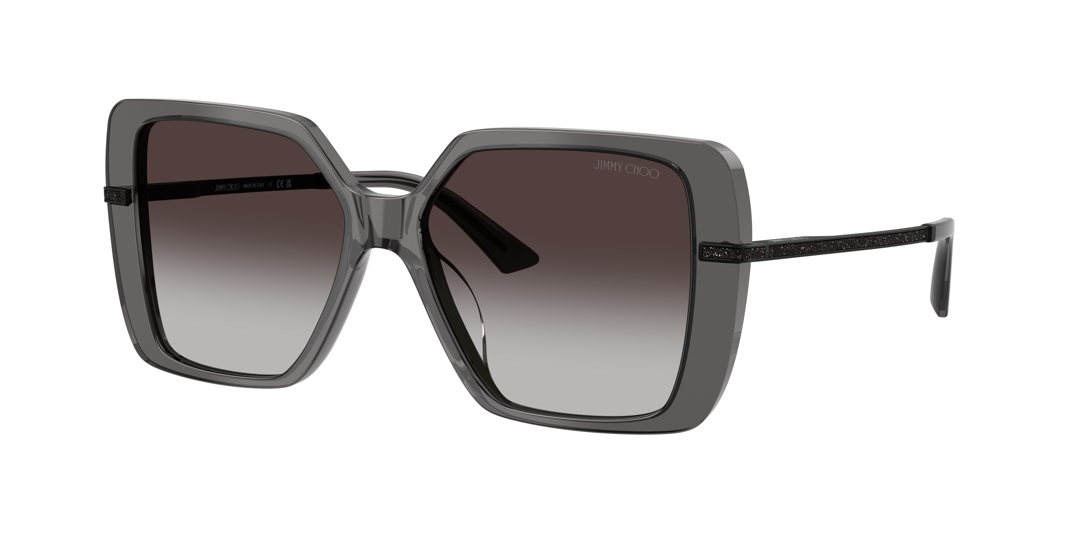 Jimmy Choo Woman Sunglass JC5048JU -  Frame color: Transparent Black, Lens color: Gradient Gray