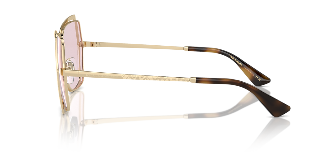 Dolce&Gabbana DG2306 L (55 - 16) with Pink lenses and Gold